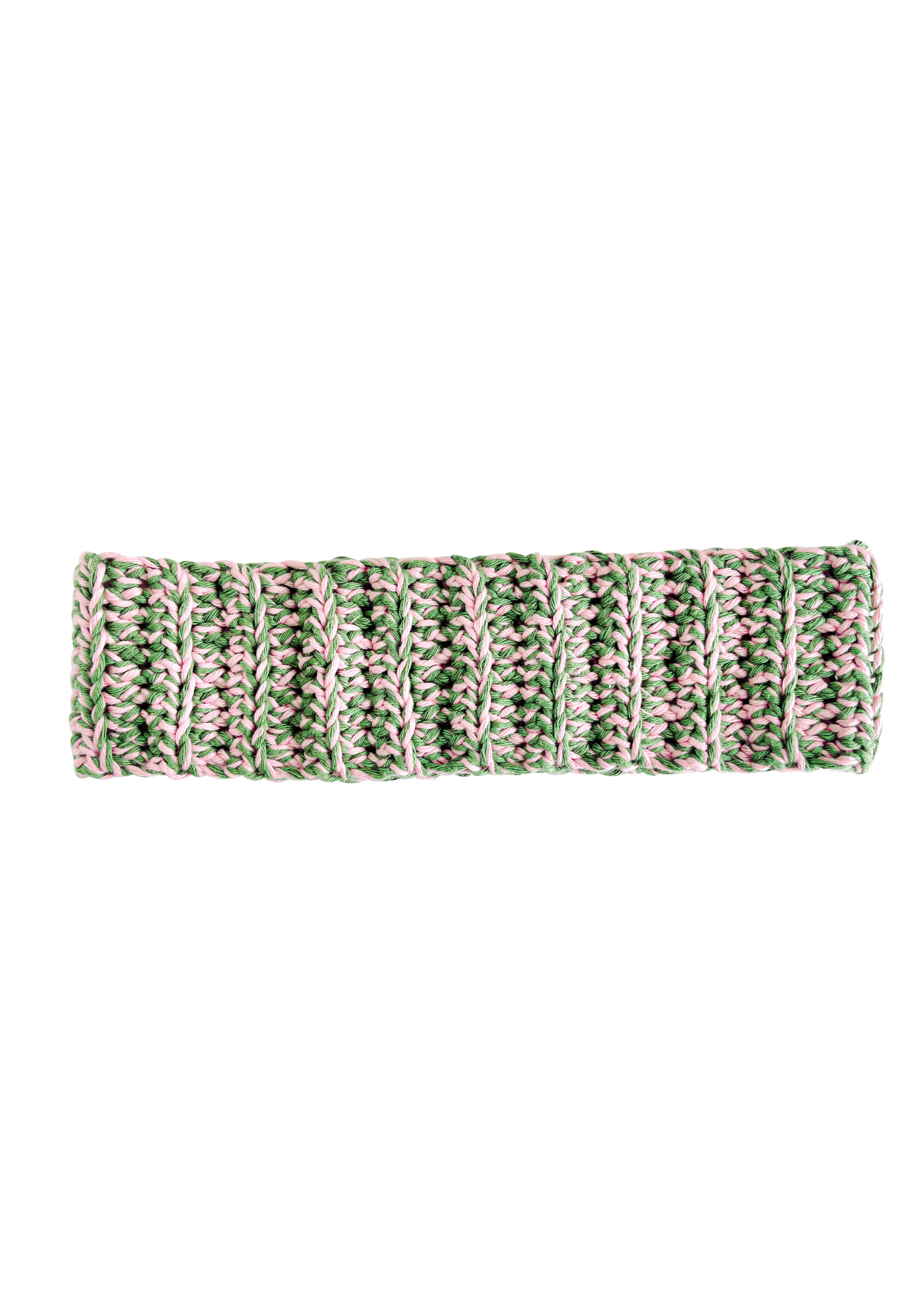 Bandeau en crochet effet bord-côte