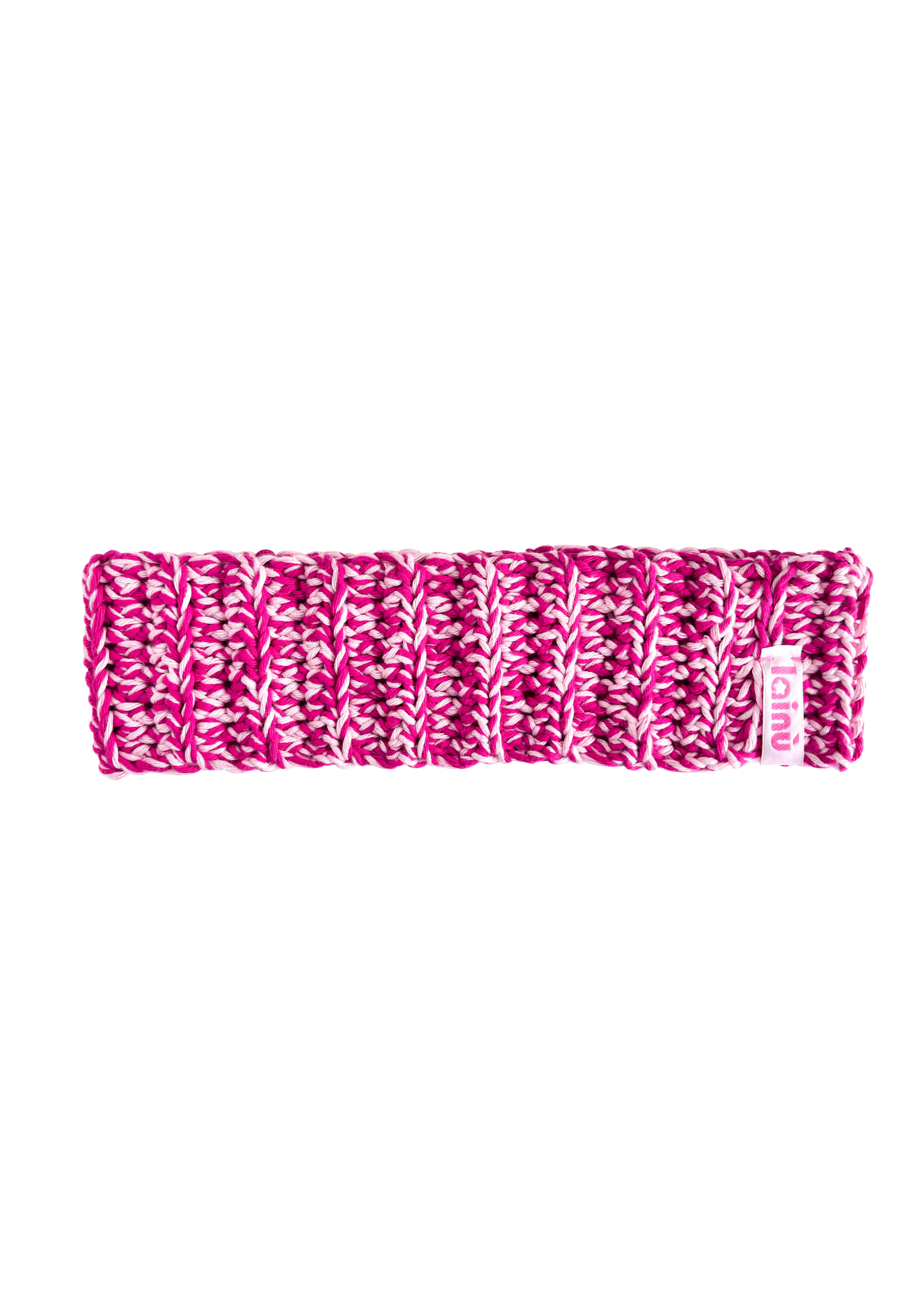 Bandeau en crochet effet bord-côte