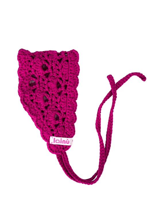 Bandeau vintage en crochet avec liens