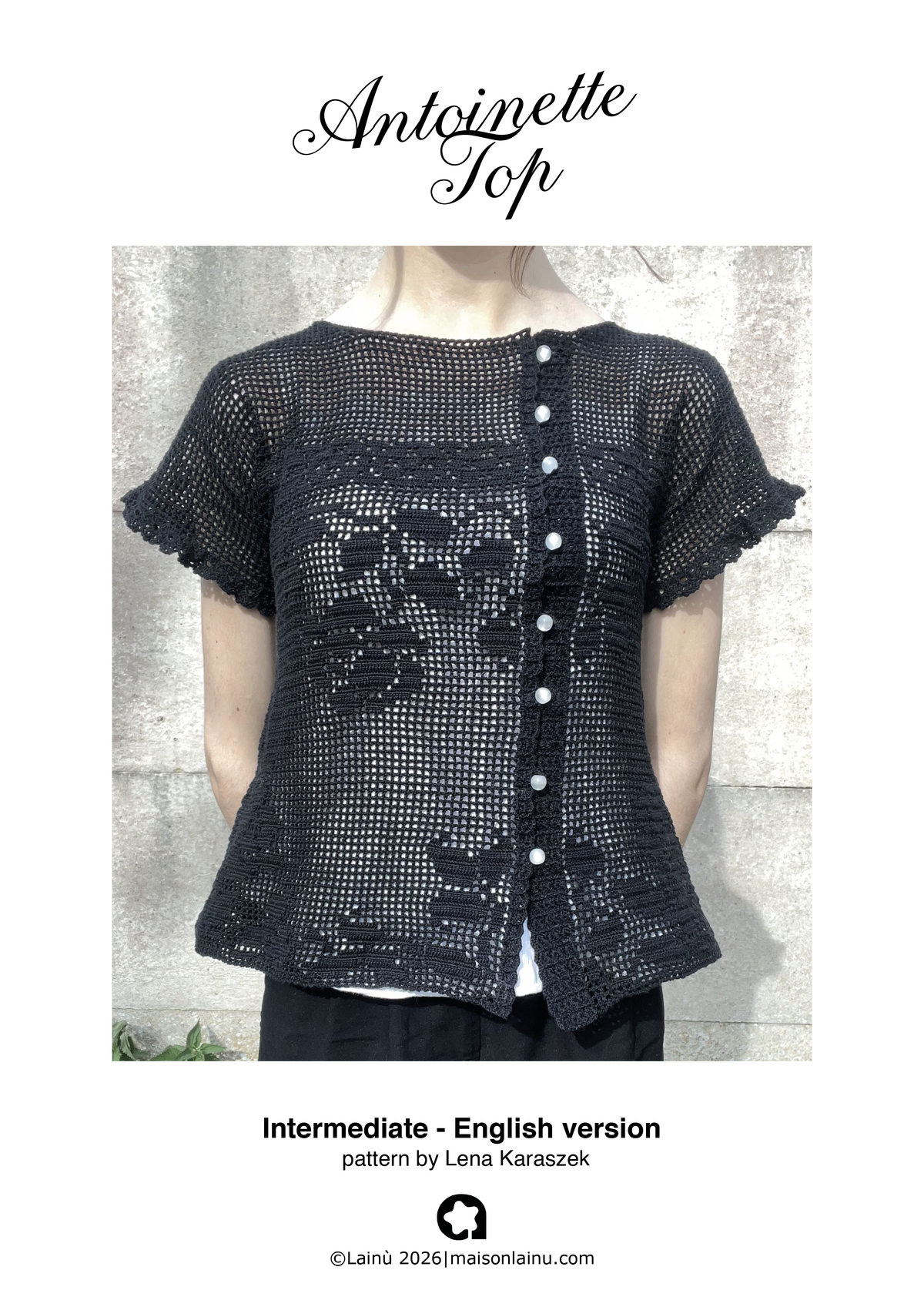 Antoinette Top Pattern - English Version