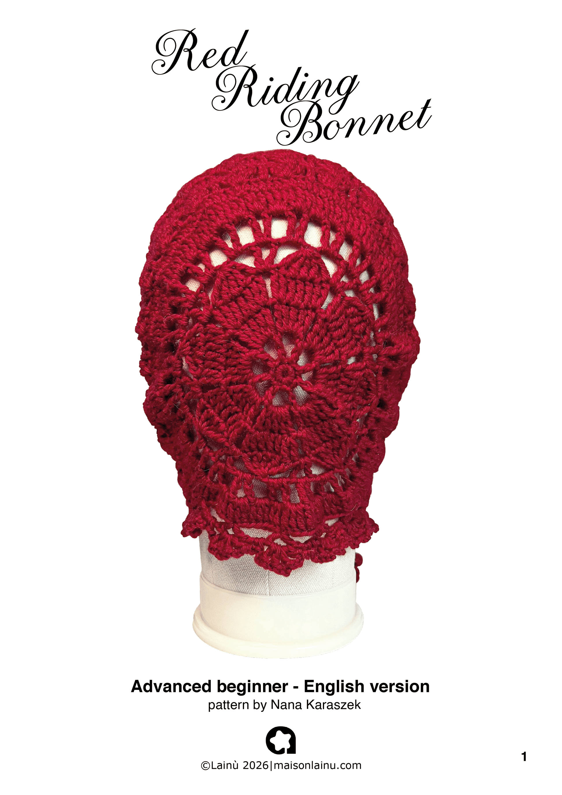 Bonnet crochet pattern