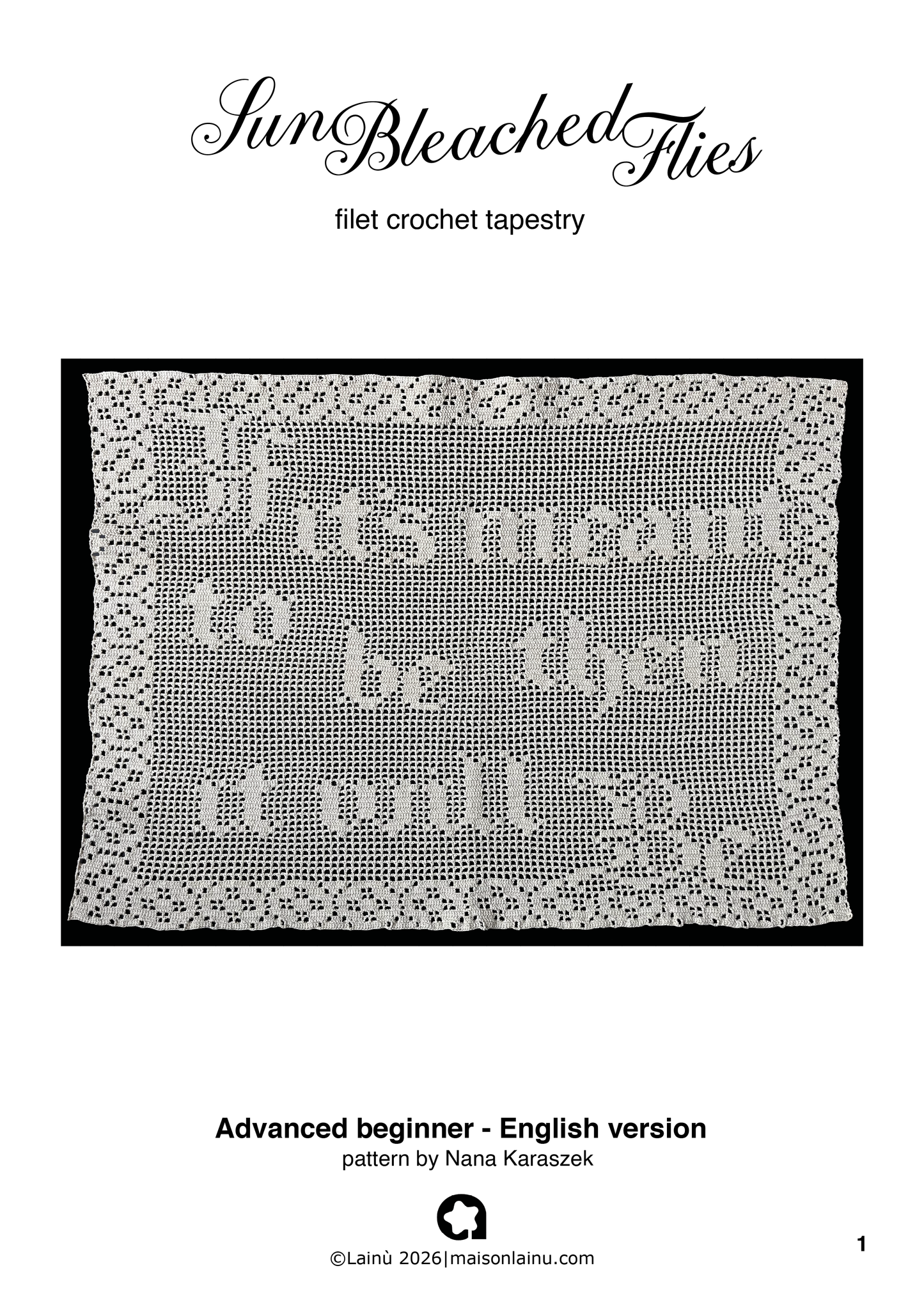 filet crochet pattern, ethel cain