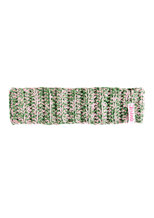 Bandeau en crochet effet bord-côte