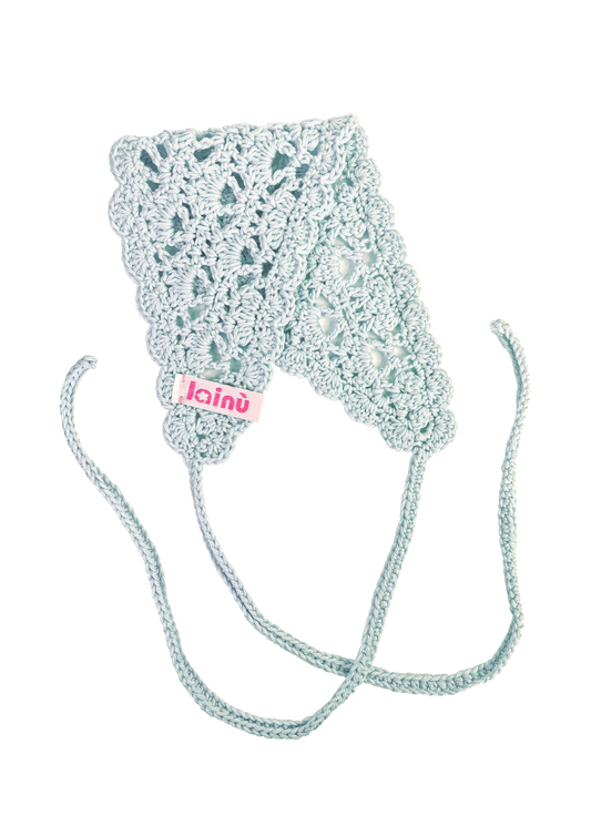 Bandeau vintage en crochet avec liens