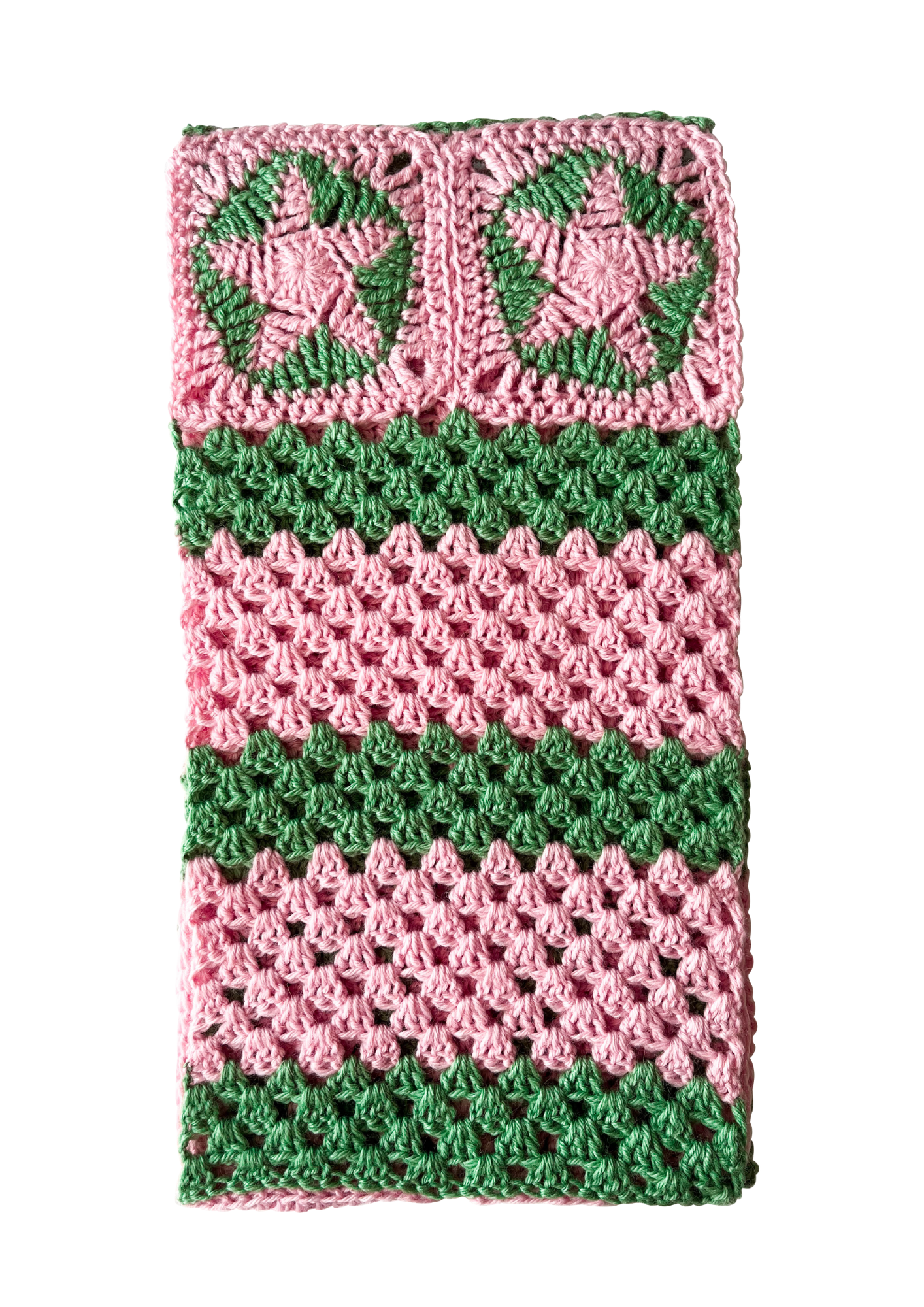 Écharpe en crochet étoiles