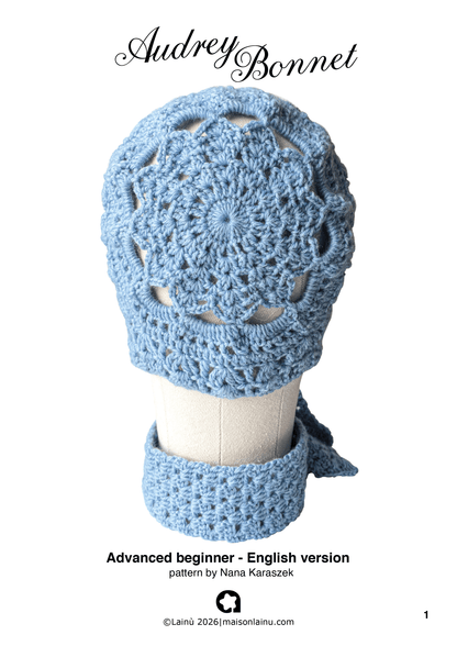 Audrey Bonnet Pattern - English version