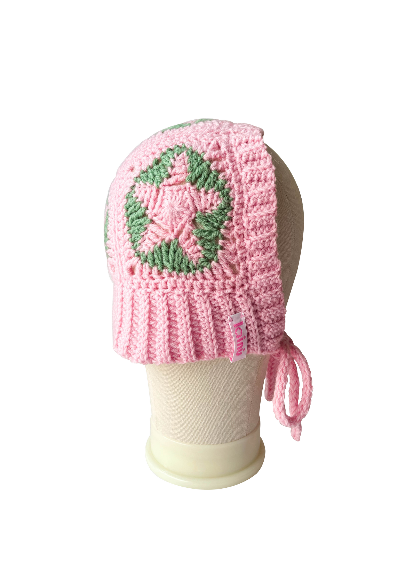 Bonnet en crochet, motif étoiles